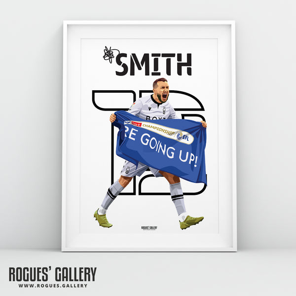 Jordan Smith - Nottingham Forest - Signed A3 Name & Number Prints