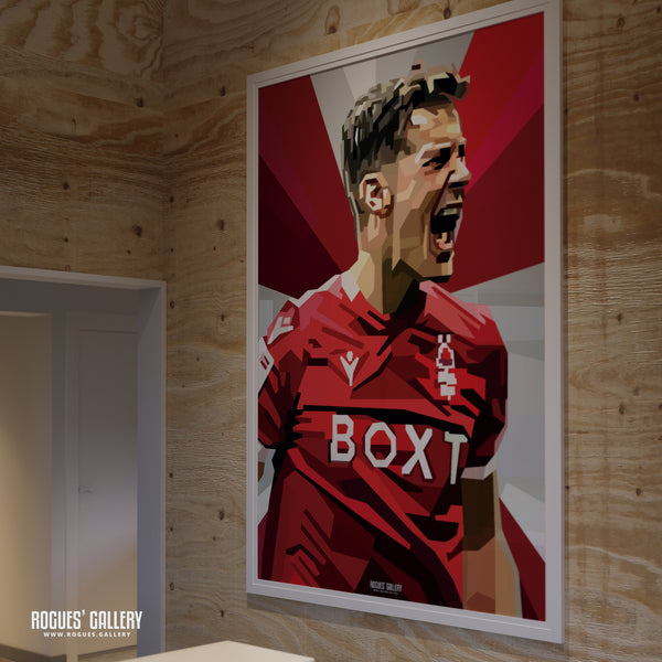 Ryan Yates: Passion - Nottingham Forest - Signed A3 Pop Art Prints