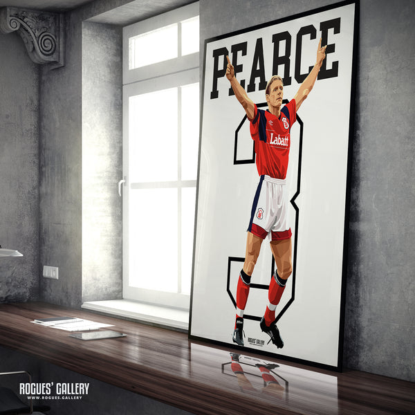 Stuart Pearce 'Psycho' - Nottingham Forest - Signed A3 Greatest Ever Series Prints