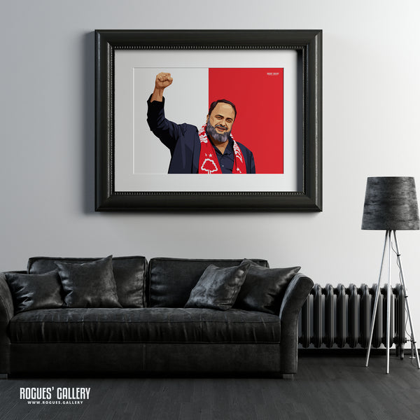 Evangelos Marinakis - Nottingham Forest - A0, A1, A2 or A3 Promotion Prints