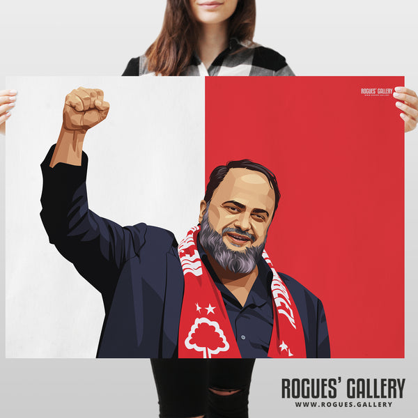 Evangelos Marinakis - Nottingham Forest - A0, A1, A2 or A3 Promotion Prints