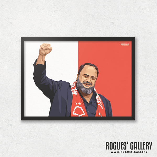 Evangelos Marinakis - Nottingham Forest - A0, A1, A2 or A3 Promotion Prints