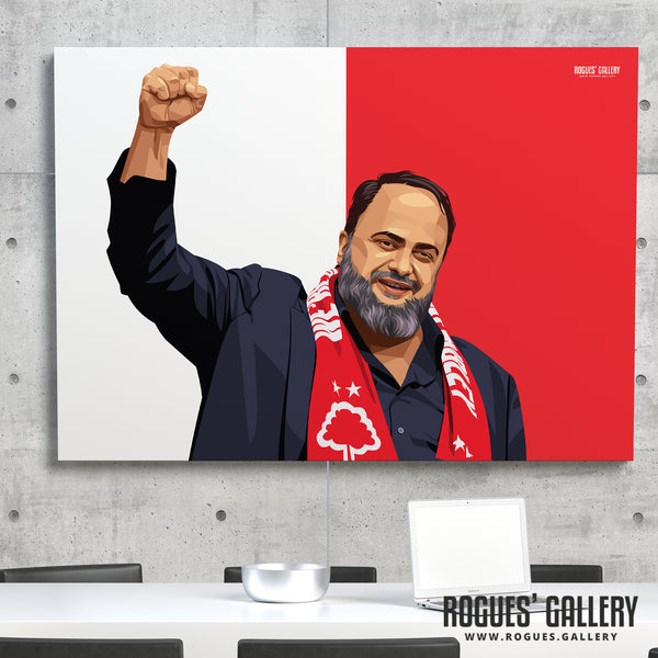 Evangelos Marinakis - Nottingham Forest - A0, A1, A2 or A3 Promotion Prints