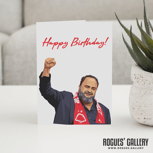 Evangelos Marinakis - Nottingham Forest Owner - Promotion Birthday Cards