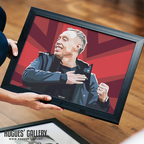 Steve Cooper - Love Always Wins - Nottingham Forest Head Coach - Signed A3 Pop Art Prints