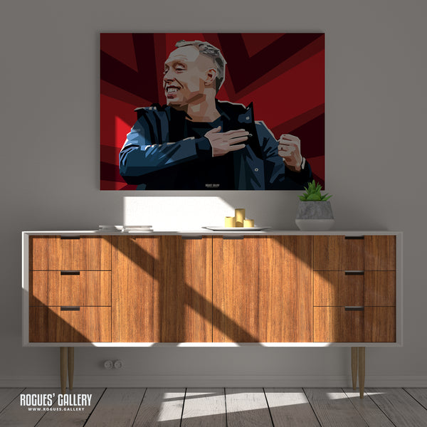 Steve Cooper - Love Always Wins - Nottingham Forest Head Coach - Signed A3 Pop Art Prints