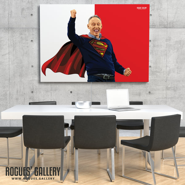 Steve Cooper - Cooperman/Superman (2 Versions) - Nottingham Forest Head Coach - Signed A3 Prints