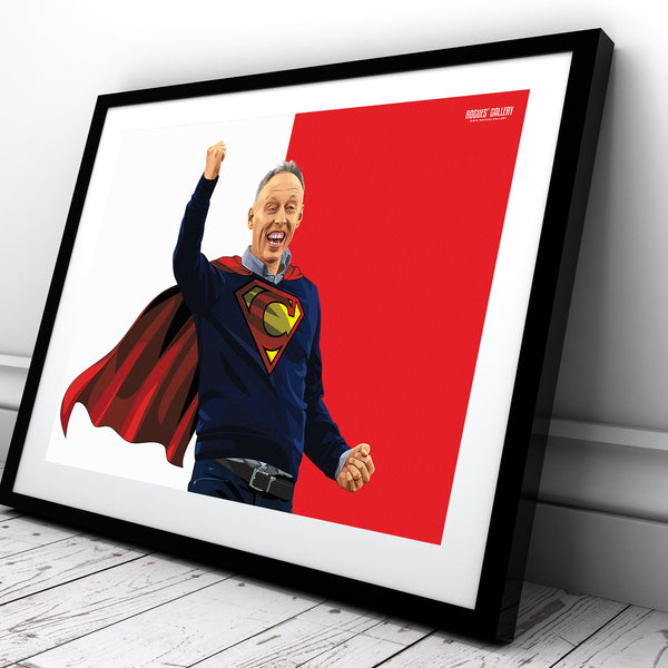 Steve Cooper - Cooperman/Superman (2 Versions) - Nottingham Forest Head Coach - Signed A3 Prints