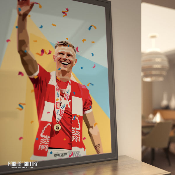 Sam Surridge At Wembley - Nottingham Forest - A0, A1, A2 or A3 Pop Art Prints