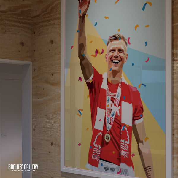 Sam Surridge At Wembley - Nottingham Forest - A0, A1, A2 or A3 Pop Art Prints