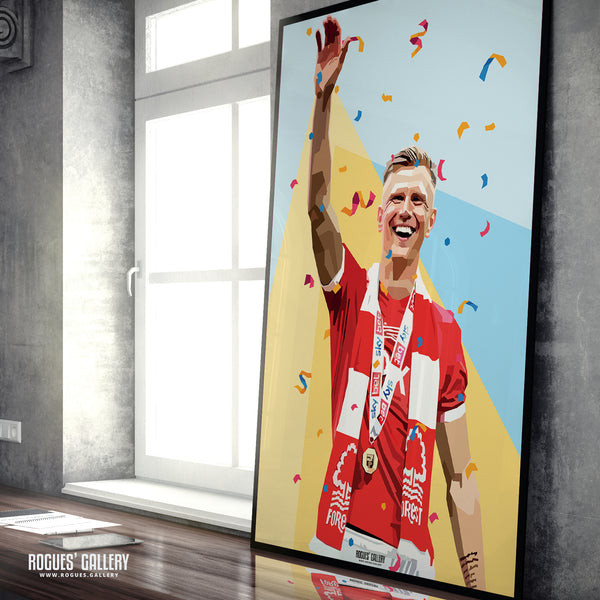 Sam Surridge At Wembley - Nottingham Forest - A0, A1, A2 or A3 Pop Art Prints