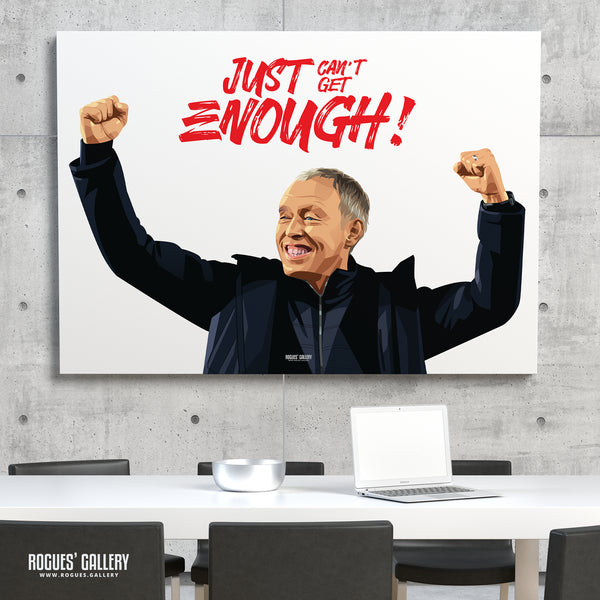 Just Can't Get Enough! Stevie Cooper - Nottingham Forest Boss - Signed A3 Print