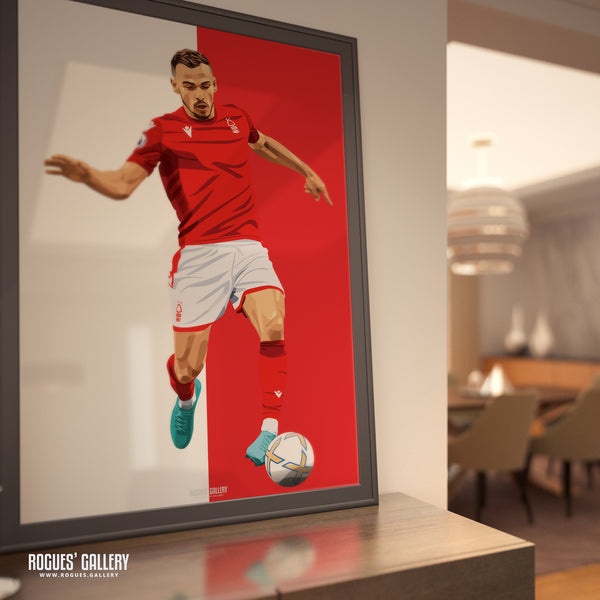 Harry Toffolo - Nottingham Forest - Signed A3 Red & White Prints