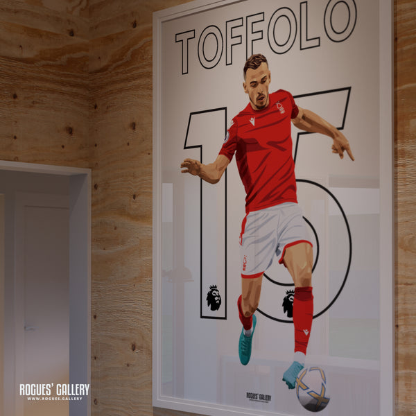 Harry Toffolo - Nottingham Forest - Signed A3 Name & Number Prints