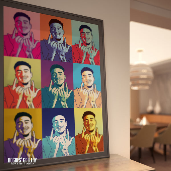 Jesse Lingard - Nottingham Forest - A0, A1, A2 or A3 Pop Art Prints