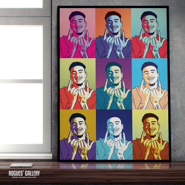 Jesse Lingard - Nottingham Forest - A0, A1, A2 or A3 Pop Art Prints