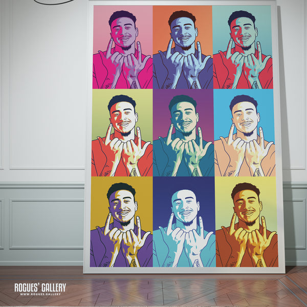 Jesse Lingard - Nottingham Forest - A0, A1, A2 or A3 Pop Art Prints