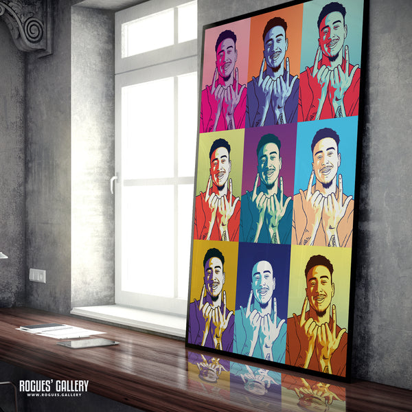 Jesse Lingard - Nottingham Forest - A0, A1, A2 or A3 Pop Art Prints
