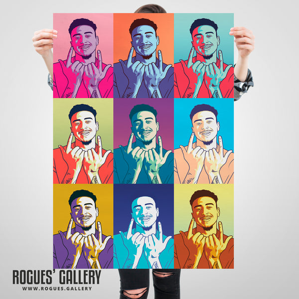 Jesse Lingard - Nottingham Forest - A0, A1, A2 or A3 Pop Art Prints