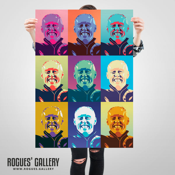 Steve Cooper - Nottingham Forest Boss - A0, A1, A2 or A3 Pop Art Prints