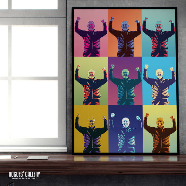 Steve Cooper Salute - Nottingham Forest Boss - A0, A1, A2 or A3 Pop Art Prints