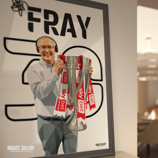 Colin Fray - BBC Radio Nottingham Commentator - Signed A3 Name & Number Prints