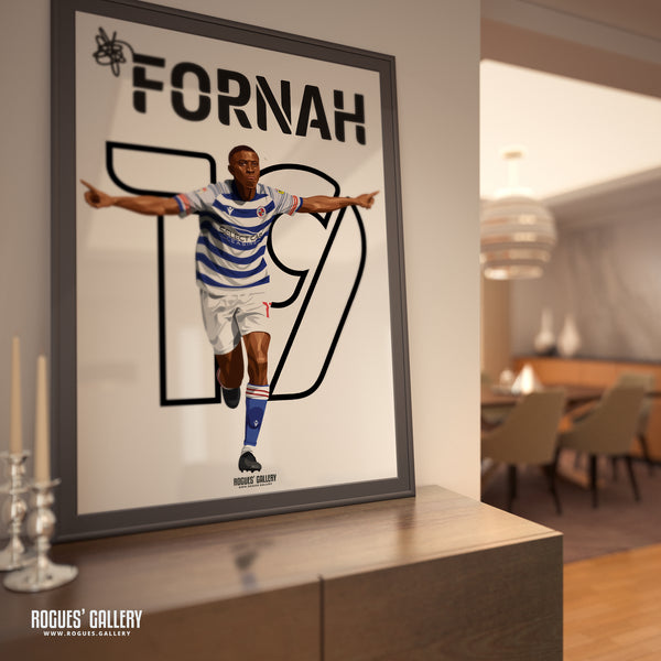 Tyrese Fornah - Nottingham Forest & Reading FC (on loan) - A0, A1, A2 or A3 Name & Number Prints