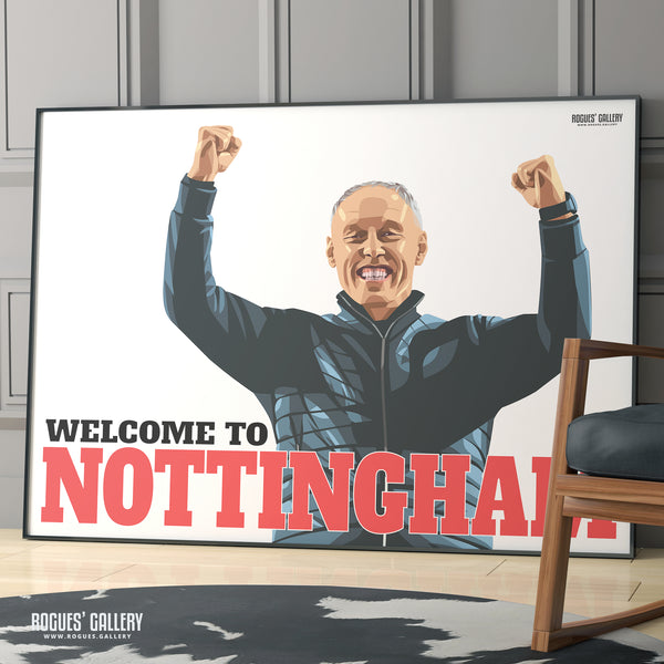 Steve Cooper: Welcome To Nottingham - Nottingham Forest - Signed A3 Prints
