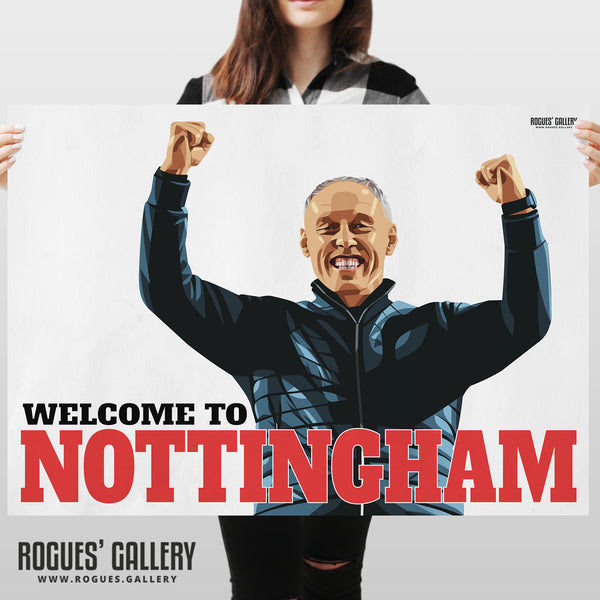 Steve Cooper: Welcome To Nottingham - Nottingham Forest - Signed A3 Prints