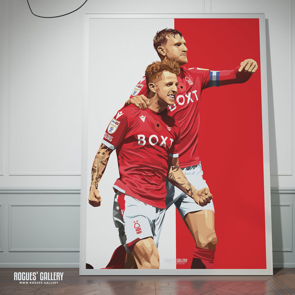 Jack Colback: He's the one - Nottingham Forest - Signed A3 Icon Print