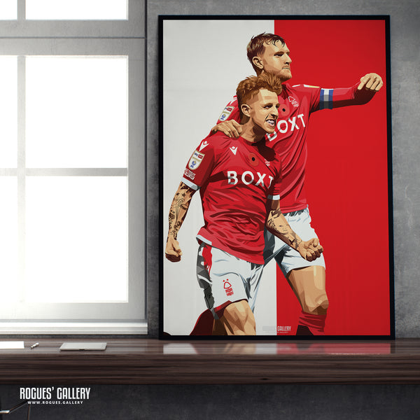 Jack Colback: He's the one - Nottingham Forest - Signed A3 Icon Print