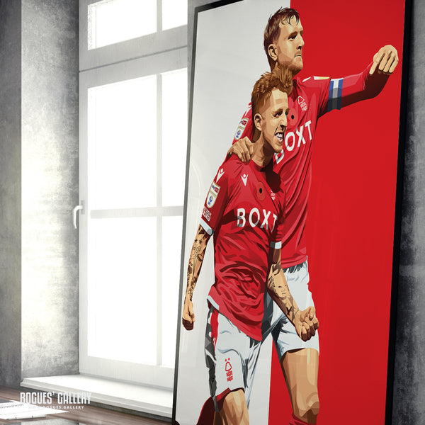 Jack Colback: He's the one - Nottingham Forest - Signed A3 Icon Print