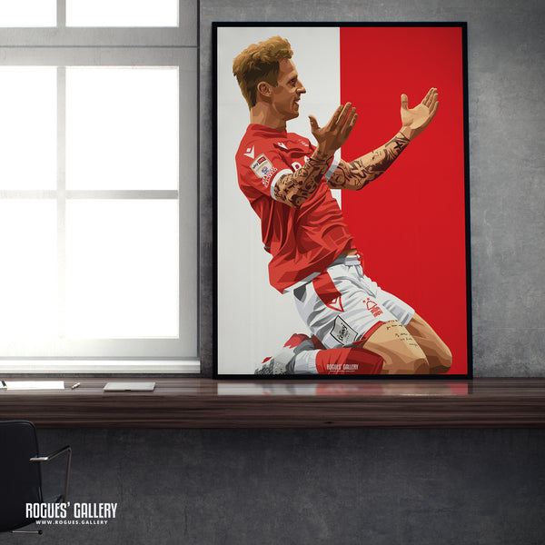 Jack Colback: Not Scholes - Nottingham Forest - Signed A3 Icon Print
