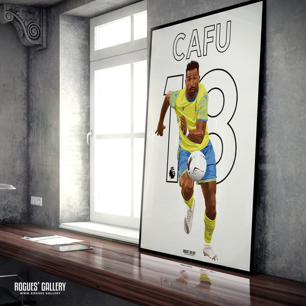 Cafu - Nottingham Forest - A0, A1, A2 or A3 Premier League Name & Number Prints