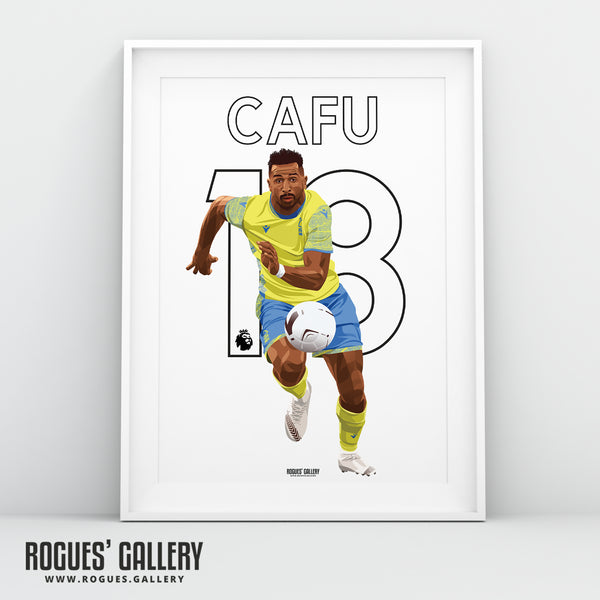 Cafu - Nottingham Forest - A0, A1, A2 or A3 Premier League Name & Number Prints