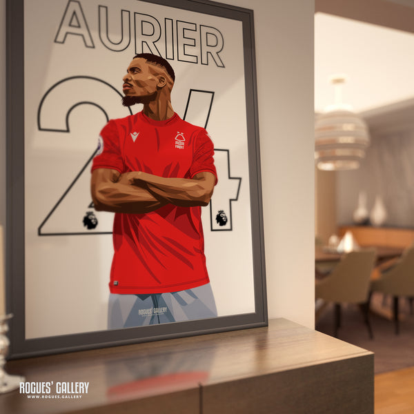 Serge Aurier - Nottingham Forest - A0, A1, A2 or A3 Premier League Name & Number Prints