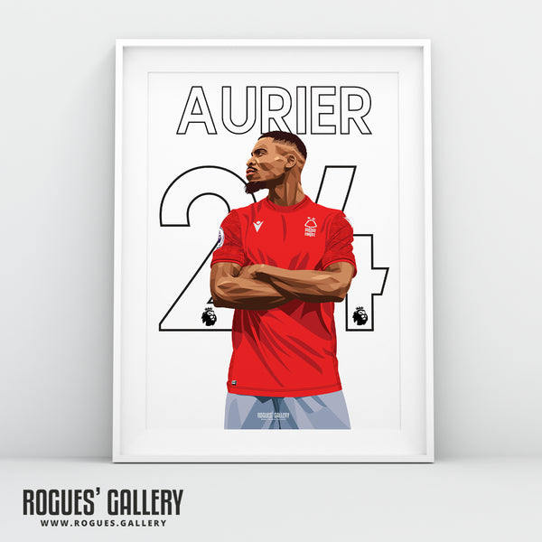 Serge Aurier - Nottingham Forest - A0, A1, A2 or A3 Premier League Name & Number Prints