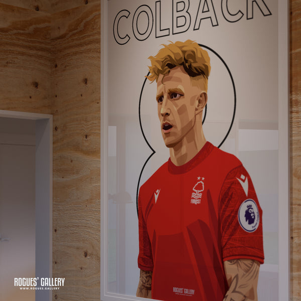 Jack Colback - Nottingham Forest - A0, A1, A2 or A3 Premier League Name & Number Prints