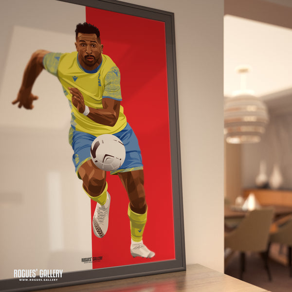 Cafu - Nottingham Forest - A0, A1, A2 or A3 Red & White Prints