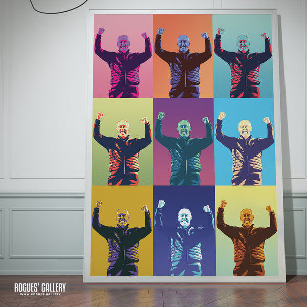 Steve Cooper Salute - Nottingham Forest Boss - Signed A3 Pop Art Prints