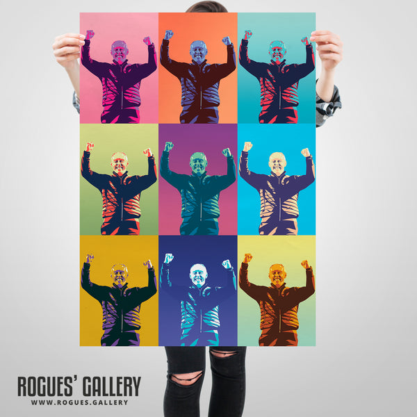 Steve Cooper Salute - Nottingham Forest Boss - Signed A3 Pop Art Prints