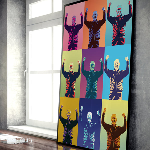 Steve Cooper Salute - Nottingham Forest Boss - Signed A3 Pop Art Prints