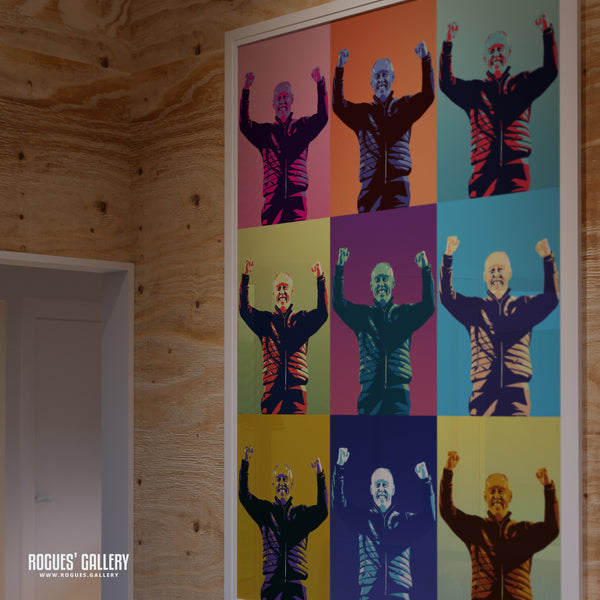 Steve Cooper Salute - Nottingham Forest Boss - Signed A3 Pop Art Prints