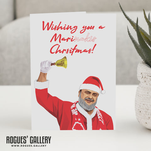 Mari Christmas - Evangelos Marinakis - Nottingham Forest Owner - Xmas Cards