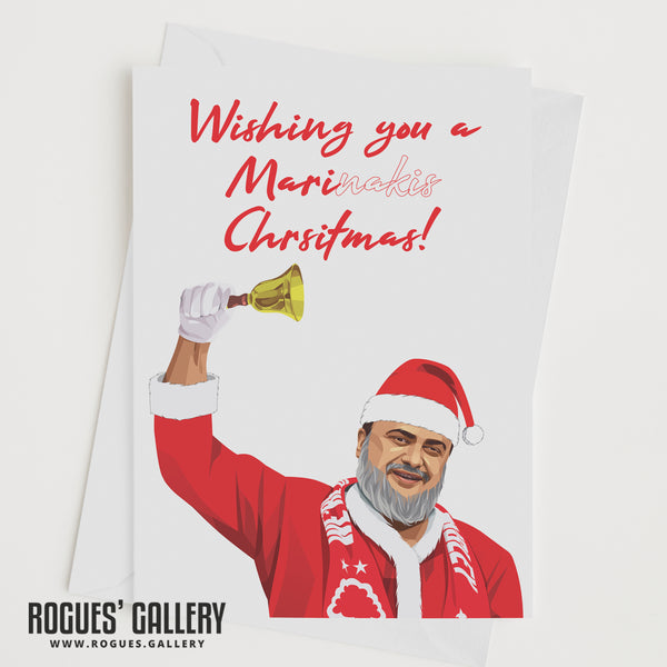 Mari Christmas - Evangelos Marinakis - Nottingham Forest Owner - Xmas Cards