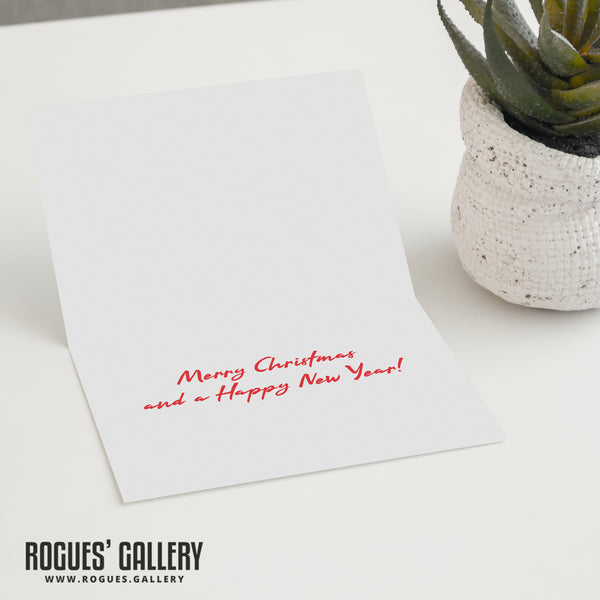 Nottingham's Left Lion in the snow  - Landscape Version - Christmas Cards