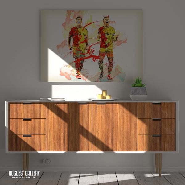 Captain Material: Ryan Yates & Joe Worrall - Nottingham Forest - Signed A3 Prints