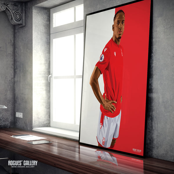Willy Boly - Nottingham Forest - Signed A3 Red & White Prints