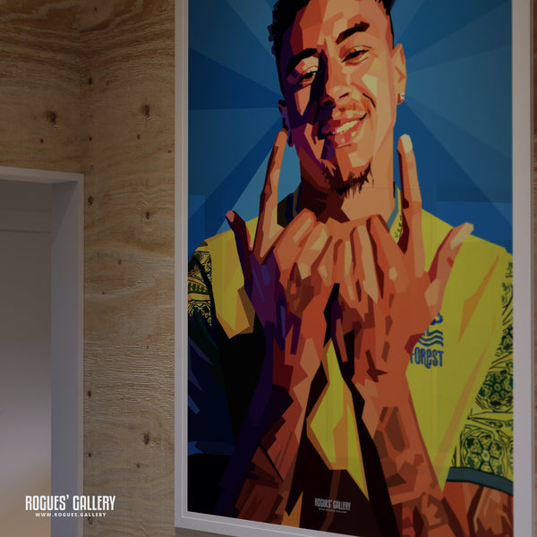 Jesse Lingard - Nottingham Forest - Signed A3 Pop Art Prints