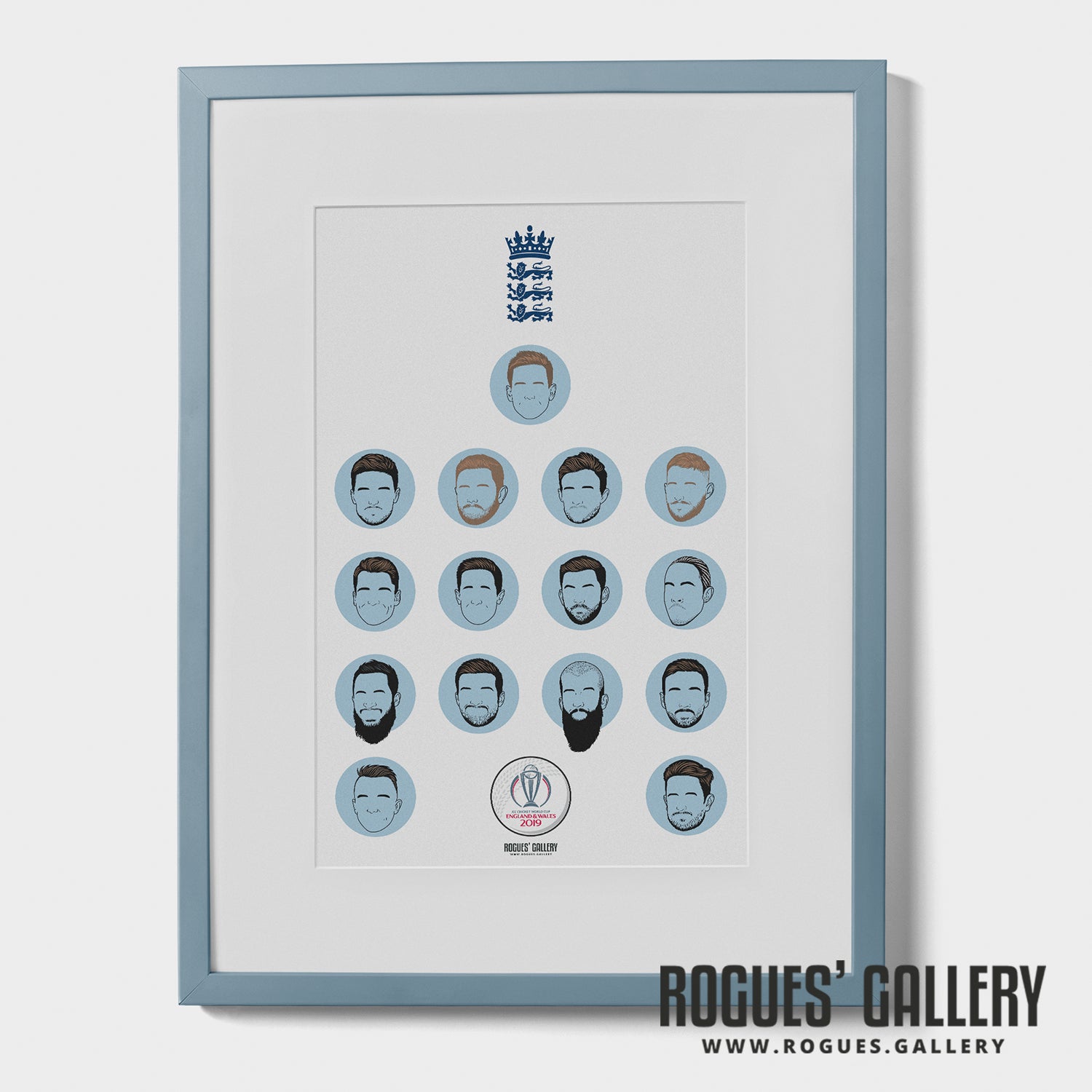 England Cricket World Cup Winners 2019 - Iconic Squad - A3 Print